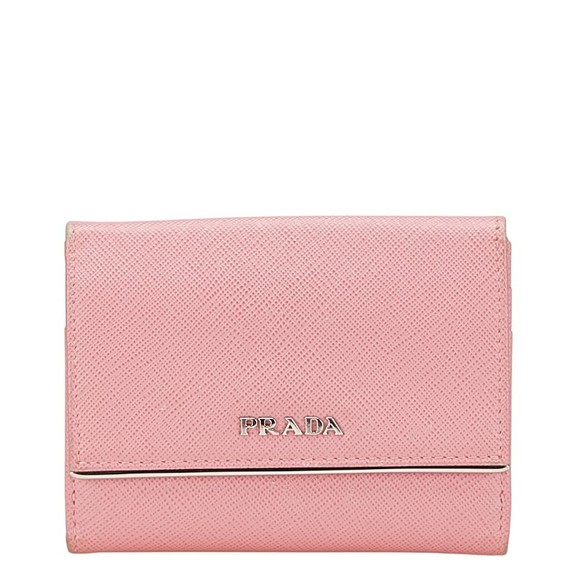 Prada Wallet pink leather bifold - Picture 1 of 8